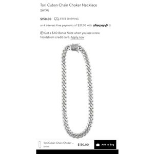 Tori Cuban Chain Choker Necklace SHYMI